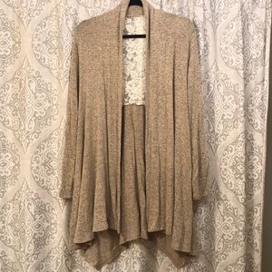 Tan cardigan